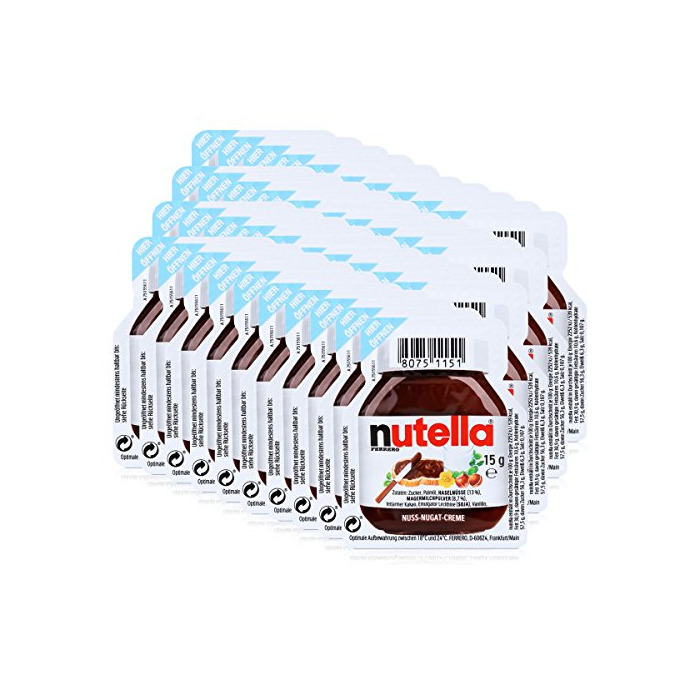 Producto Las porciones individuales de Nutella