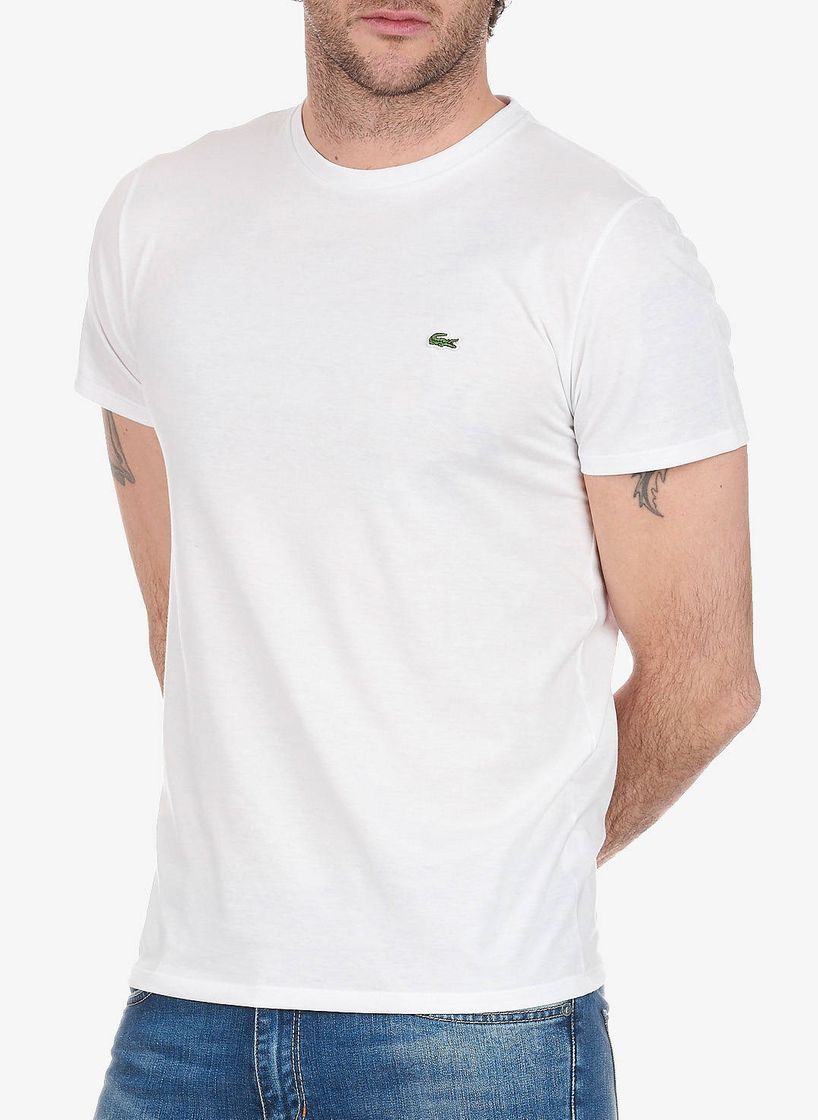 Fashion Lacoste TH6709, Camiseta para Hombre, Blanco