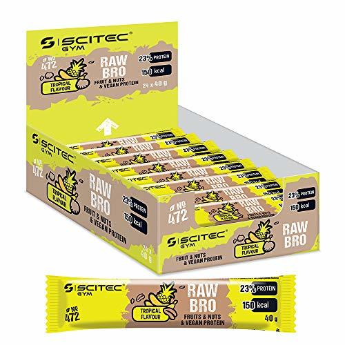 Producto Scitec Gym RawBro Fruits & Nuts & Vegan Protein bar tropical