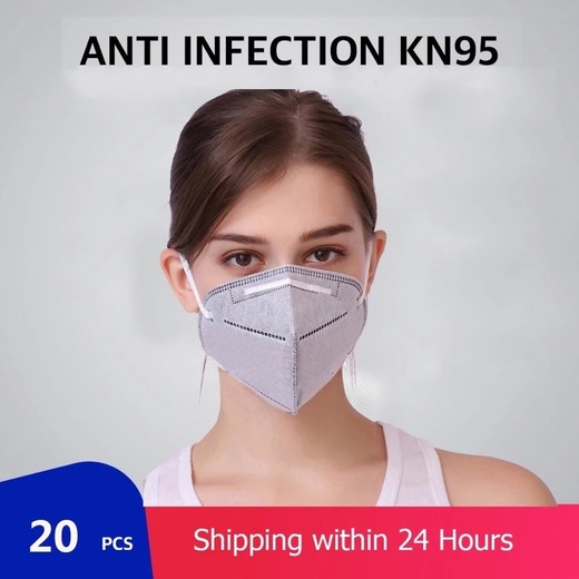 2PCS Kn95 reutilizável anti vírus