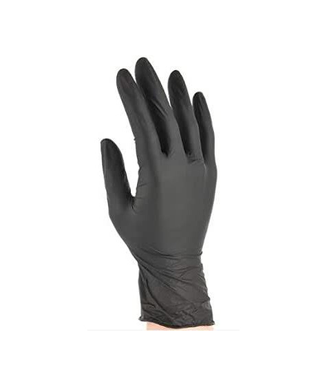 Producto Guantes desechables de nitrilo negro AQL 1.5