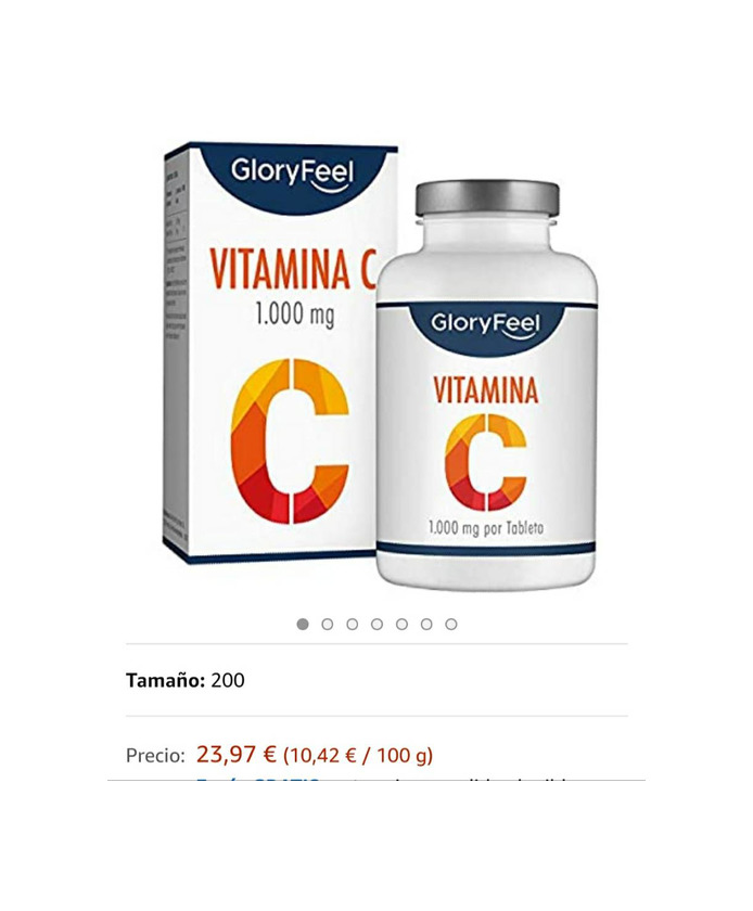 Producto GloryFeel® Vitamina C de dosis alta 1000 mg -

