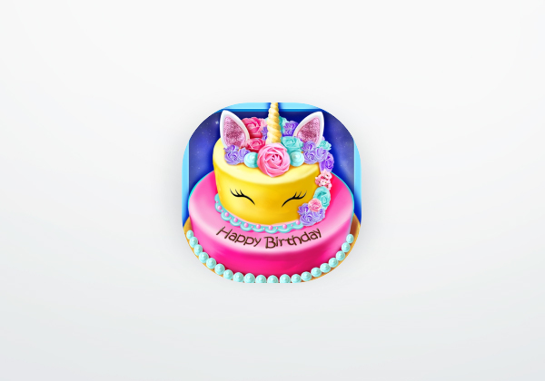 App Fiesta de pastel de cumpleaños