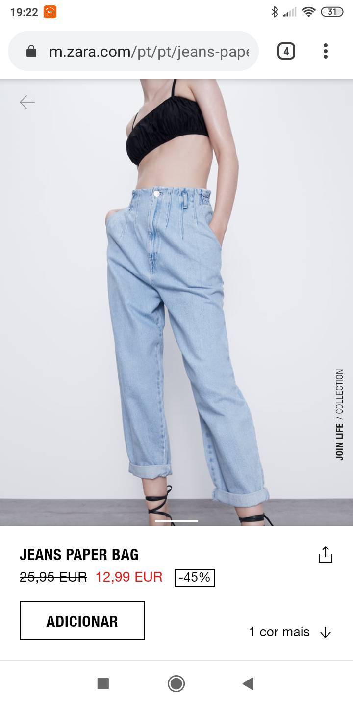 Moda Calça jeans zara