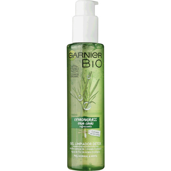 Belleza Garnier BIO Gel Limpiador Detox Lemongrass con Agua de Flor de Aciano