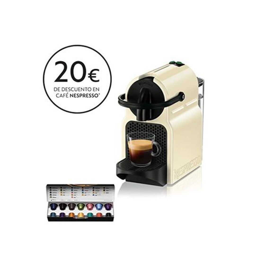 Social De'longhi Nespresso Inissia EN80.CW - Cafetera de cápsulas