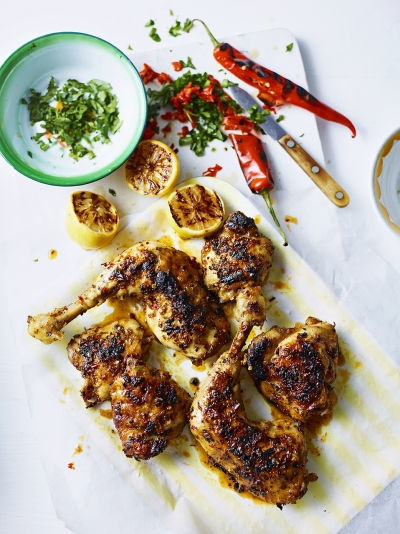 Fashion Frango churrasco (Grilled lemon & garlic chicken) recipe | BBC ...