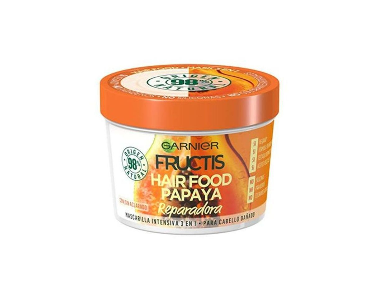 Social Garnier Fructis Hair Food Papaya Mascarilla 3 en 1-390 ml