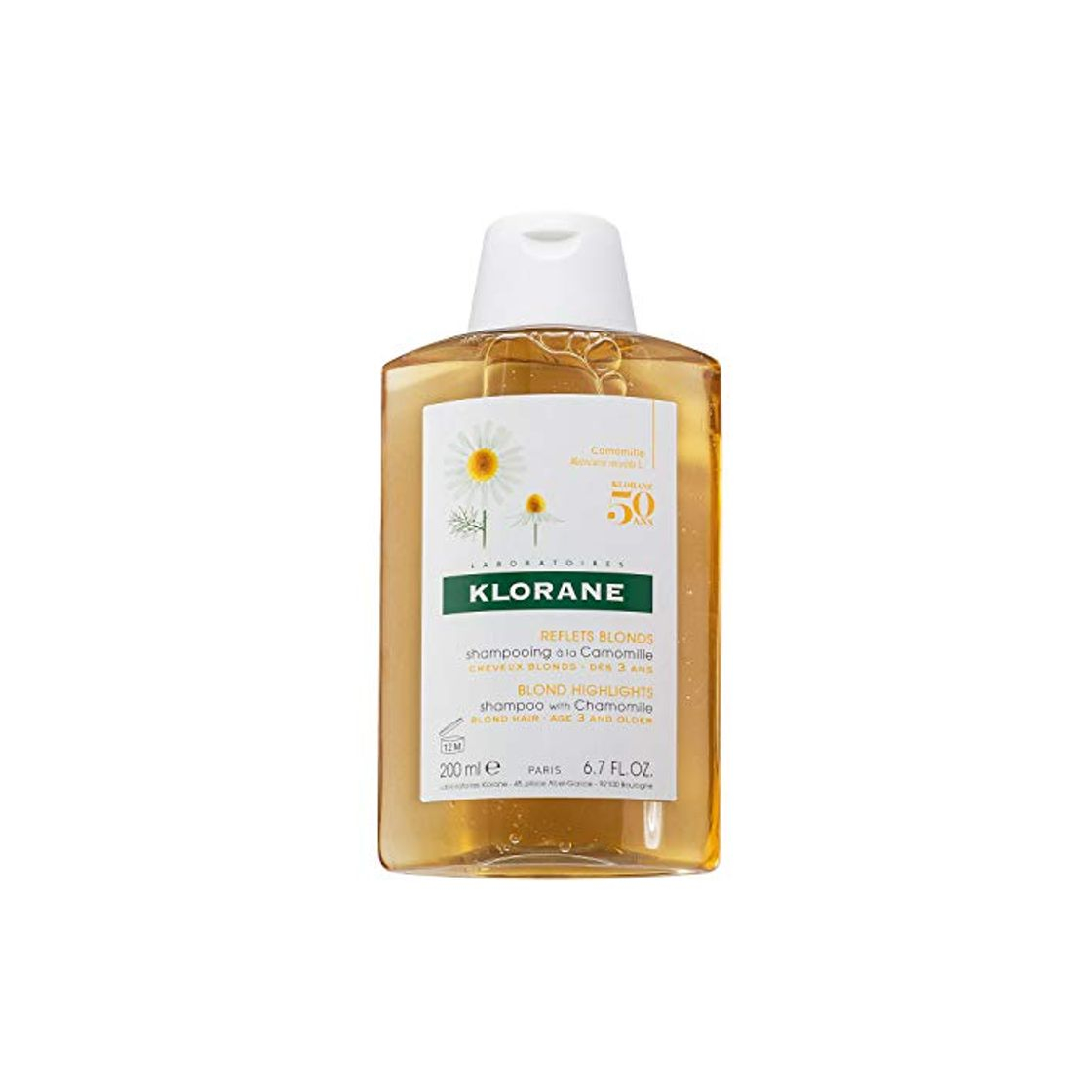 Belleza Klorane Shampoo with Chamomile Mujeres No profesional Champú 200ml - Champues