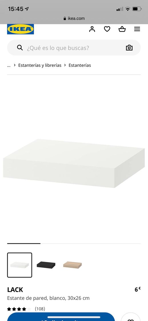 Fashion LACK Estante de pared, blanco, 30x26 cm - IKEA