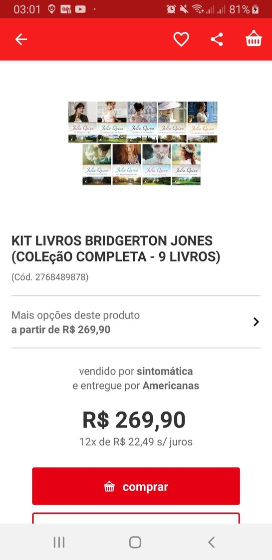 Libro Box os Bridgerton de Julia Quinn 