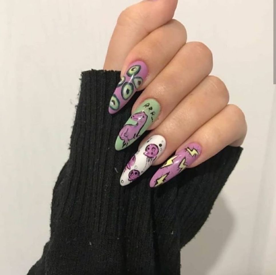 Fashion long nails 🥑⚡️⚡️