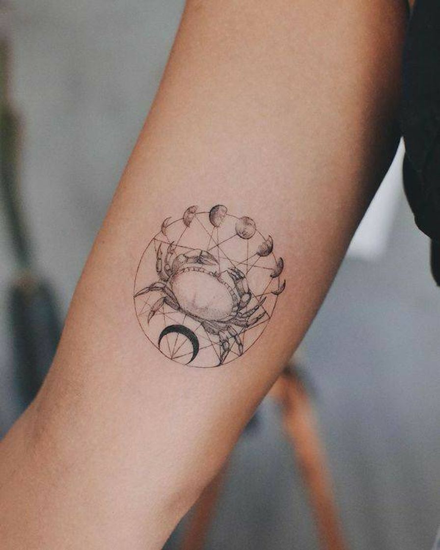 Moda Tatto do signo de Câncer!💚