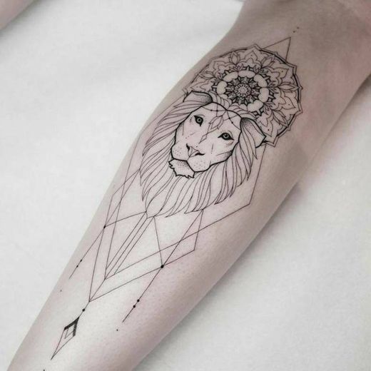 Tatto do signo de leão!💙