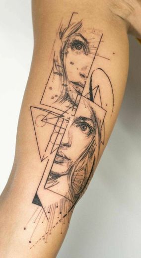 Tatto com forma Geométricas!💗