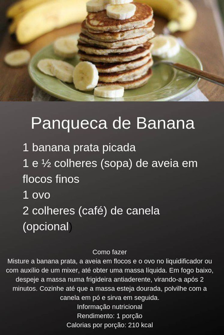 Fashion Panqueca de Banana Fit 🥞🍌