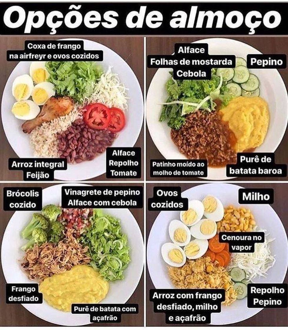 Fashion Opções de Almoço Fit 🍱