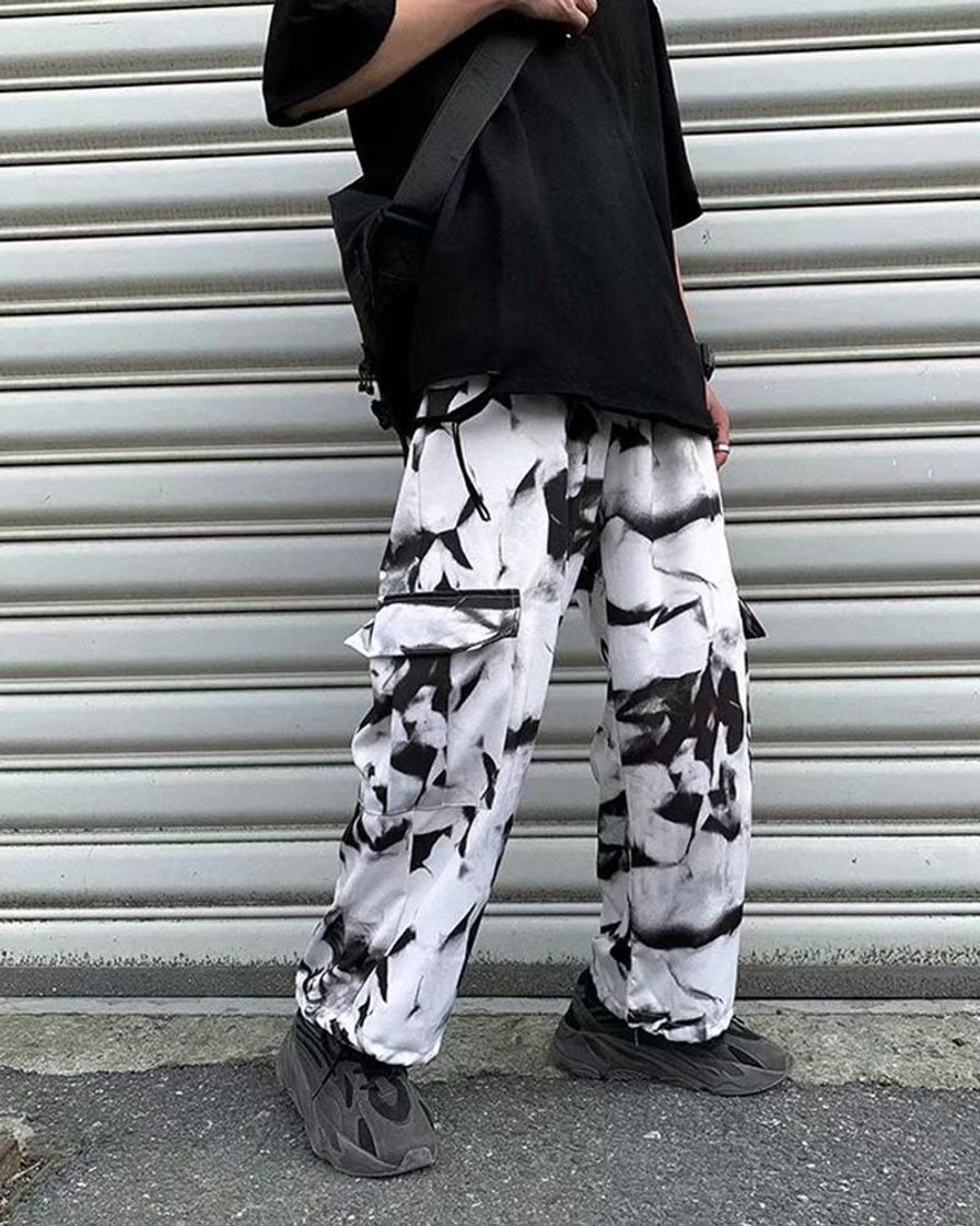 Fashion Retro Tie Dye Ankle-tied Pants