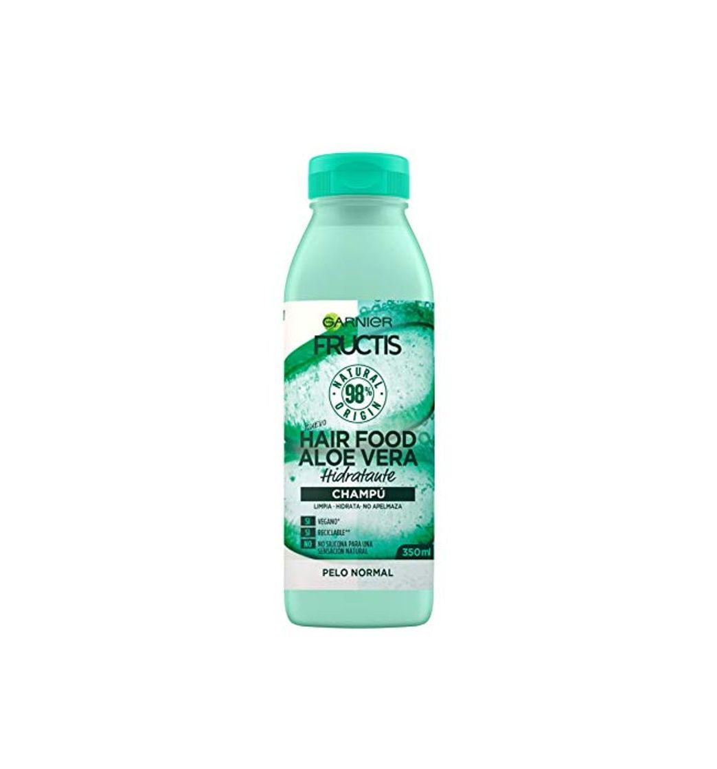 Social Garnier Fructis Hair Food Champú de Aloe Vera Hidratante para Pelo Normal