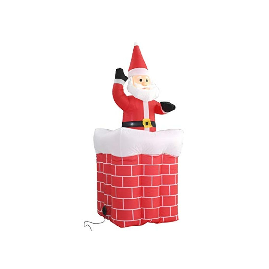 Product Festnight Papá Noel y Chimenea Inflables con Movimiento y LED IP44 180cm Navidad Decoración con Leds Luces de Exterior Interior