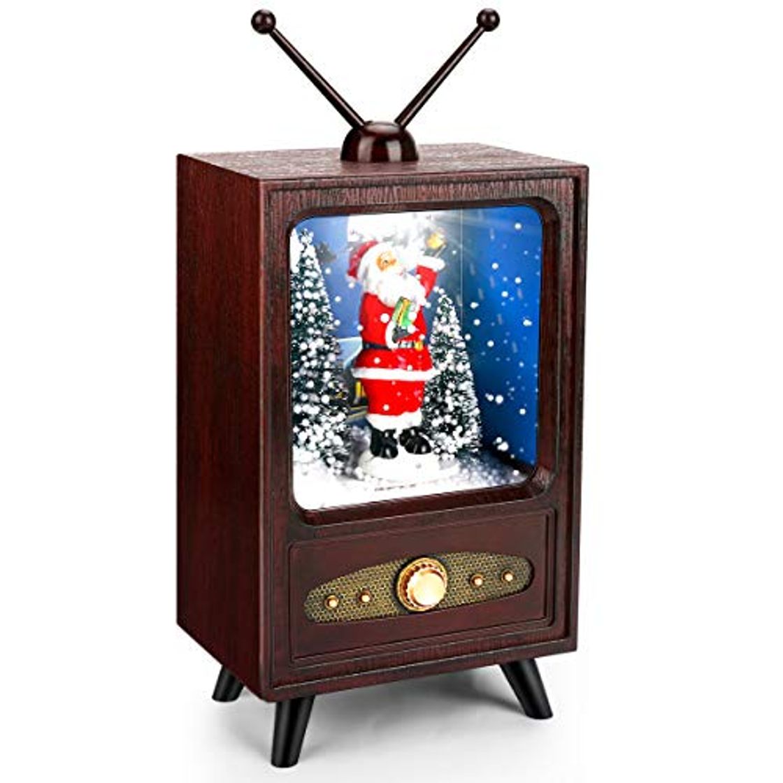 Product Yideng Globo de Nieve de Navidad Santa TV Retro