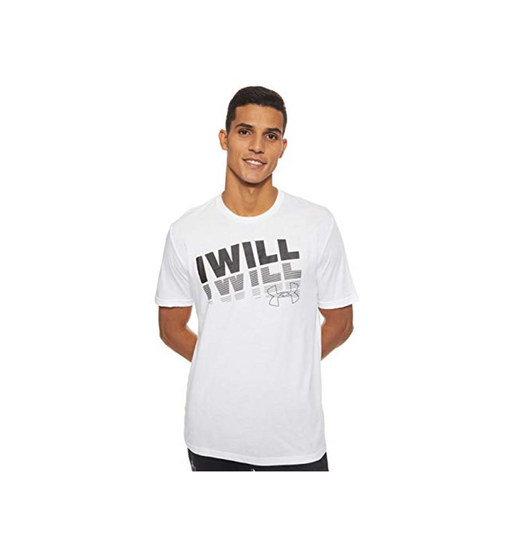 Fashion Under Armour UA I Will 2.0 SS - Camiseta, Hombre, Blanco