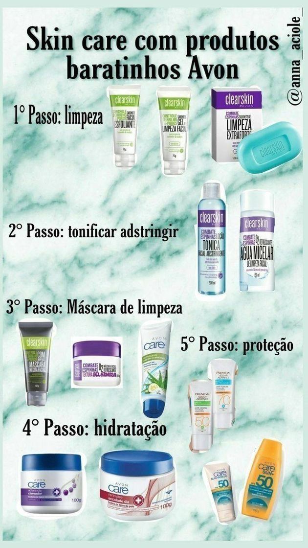 Moda Skincare com produtos da Avon