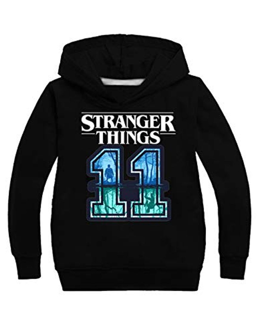 Fashion KIACIYA Sudadera Stranger Things Niñas, Sudadera Stranger Things con Capucha Niños Chicos