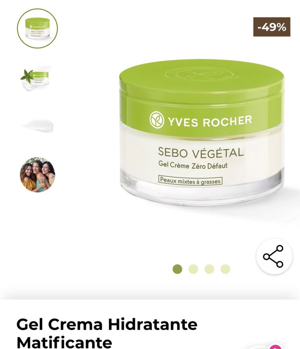 Moda Gel Crema Hidratante Matificante - Yves Rocher