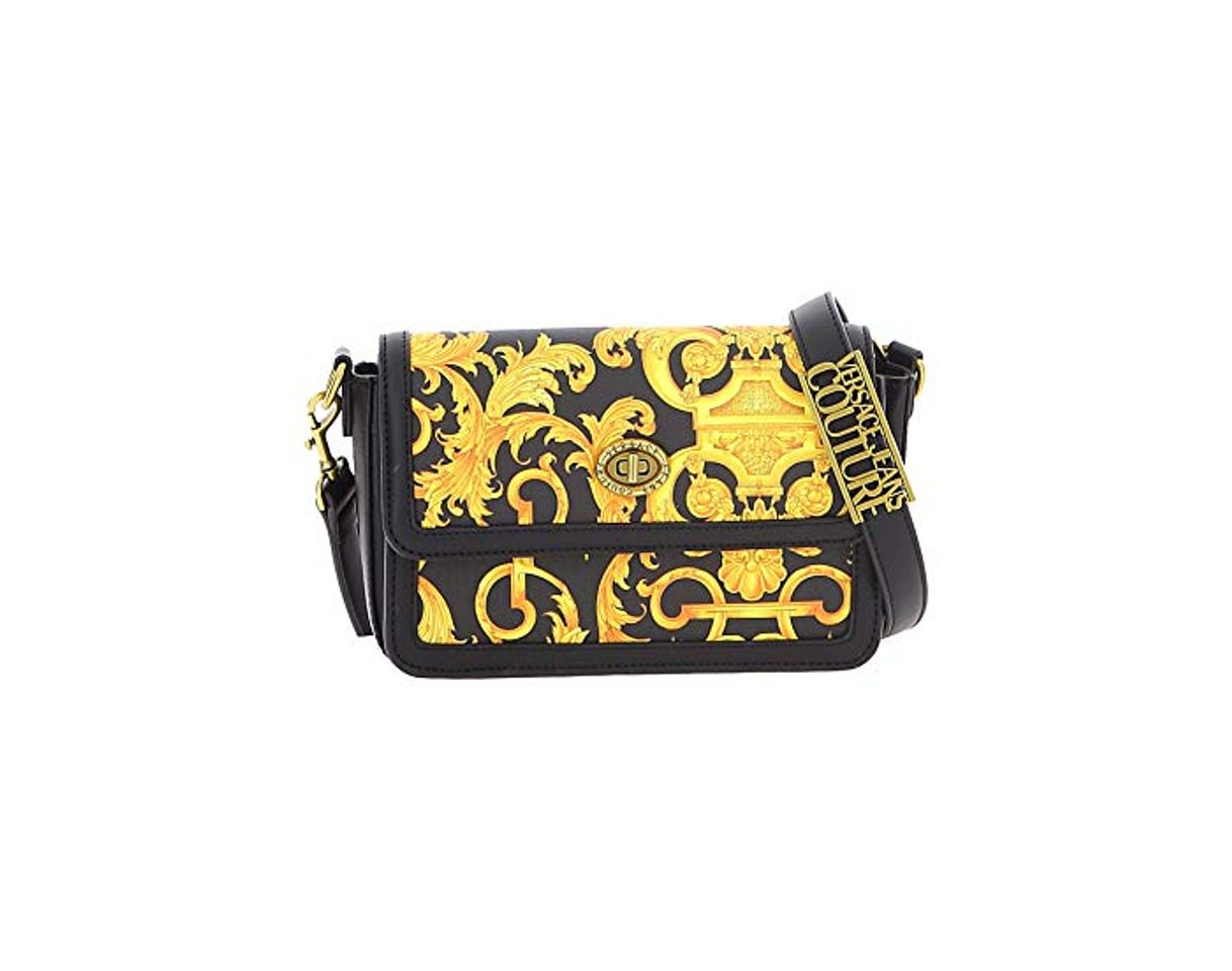 Social Versace Jeans Couture Bolso bandolera piel sintética negro