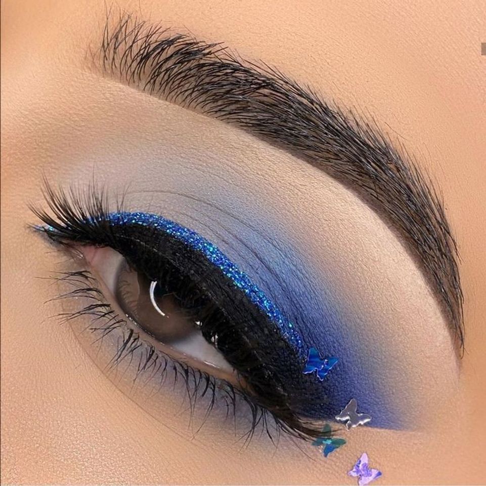 Social Maquiagem azul 