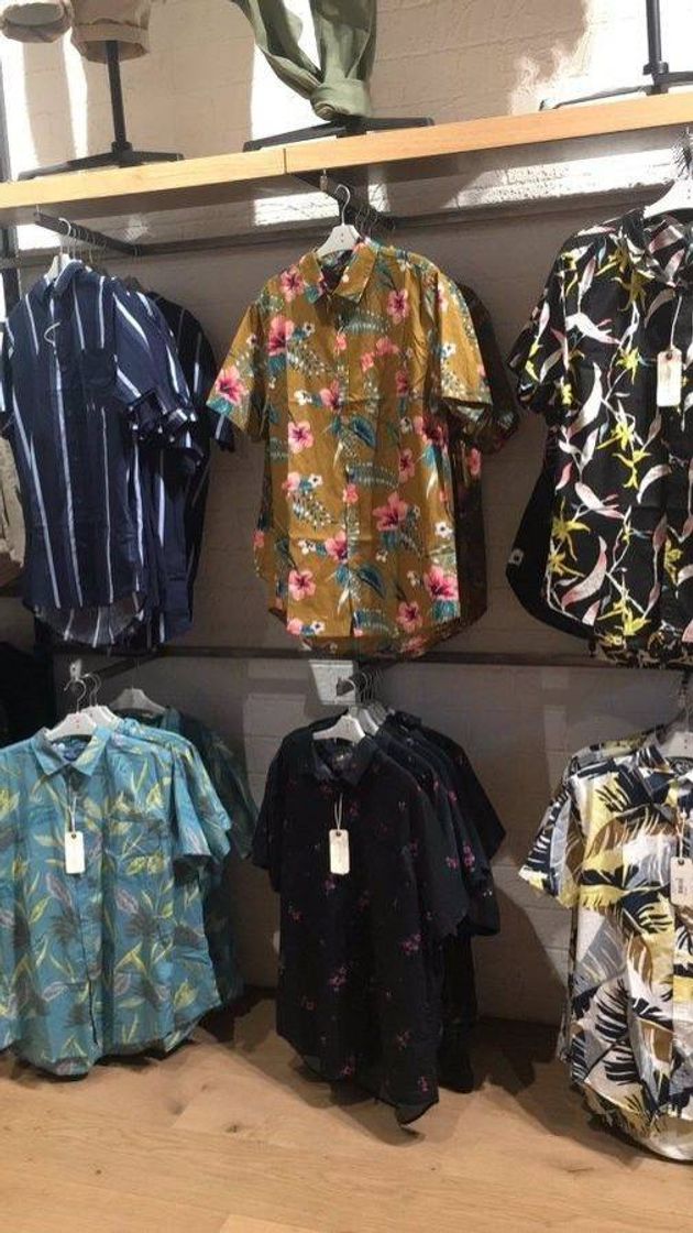 Fashion Camisa de botão