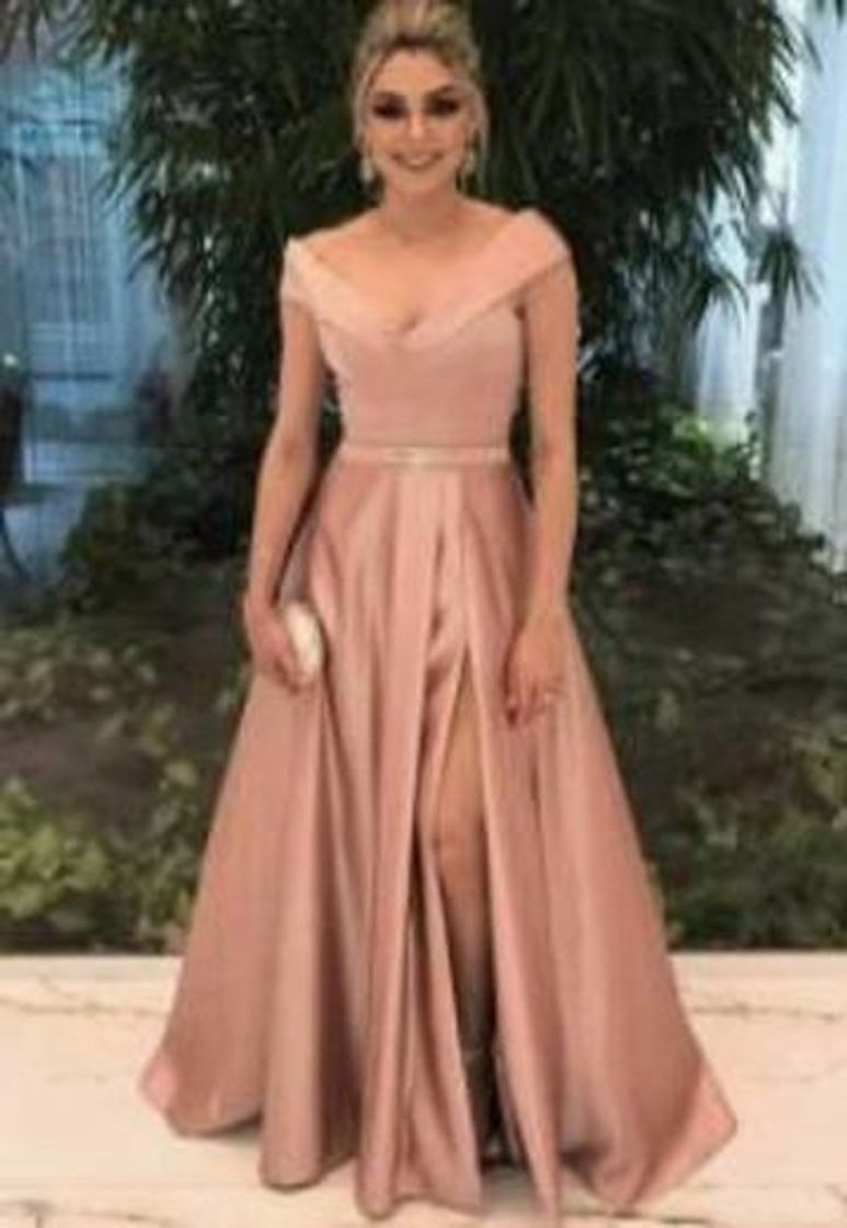 Moda Vestido Rose Gold