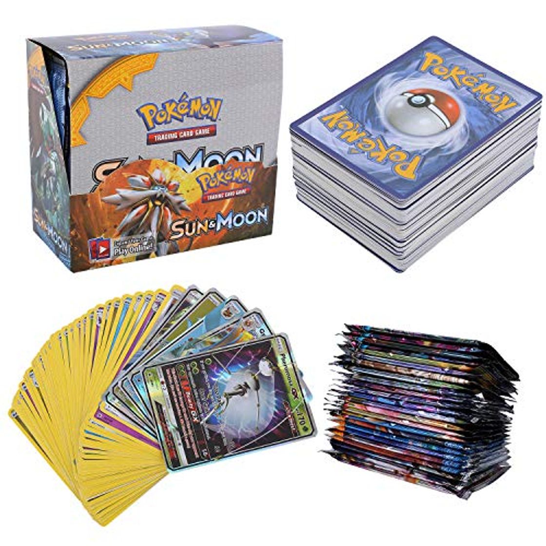 Producto 324 Piezas Pokemon Cartas, Juego de Cartas, Tarjetas de Pokemon, 36 Piezas