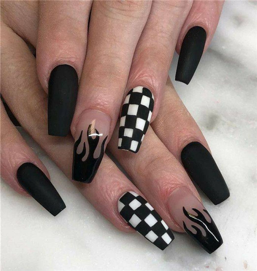 Moda Black nails🖤