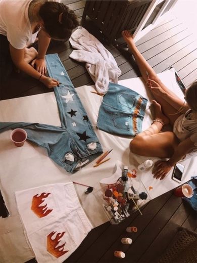 Pinturas em roupas 💙