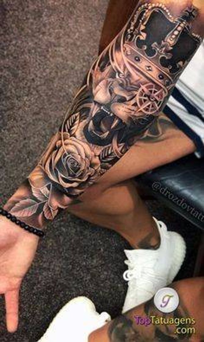 Moda Tatuagem de leão 