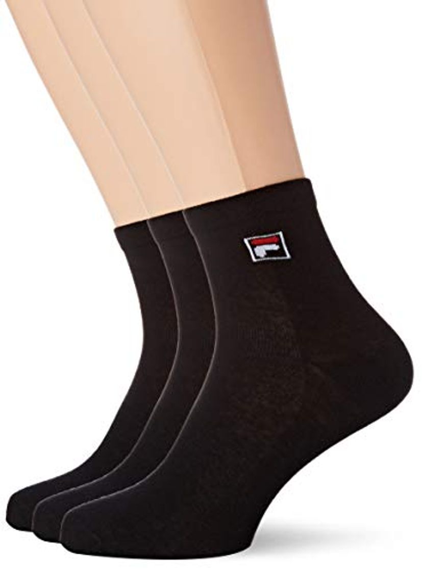 Fashion Fila Calcetines de deporte para Hombre, Negro, 39/42