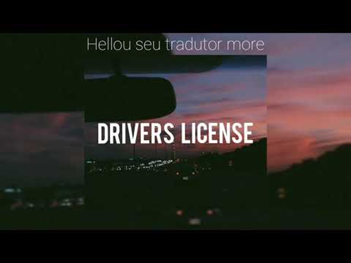 Social Olivia Rodrigo - Drivers License (Tradução) - YouTube