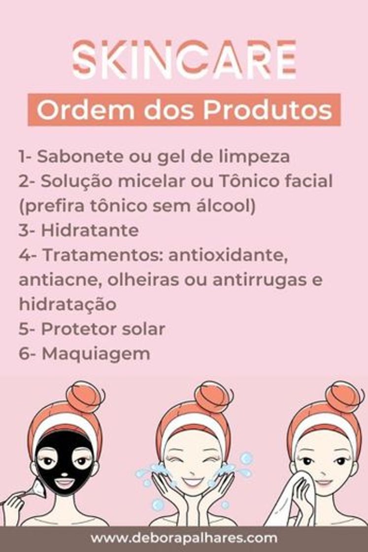 Moda Ordem dos produtos para skincare✨