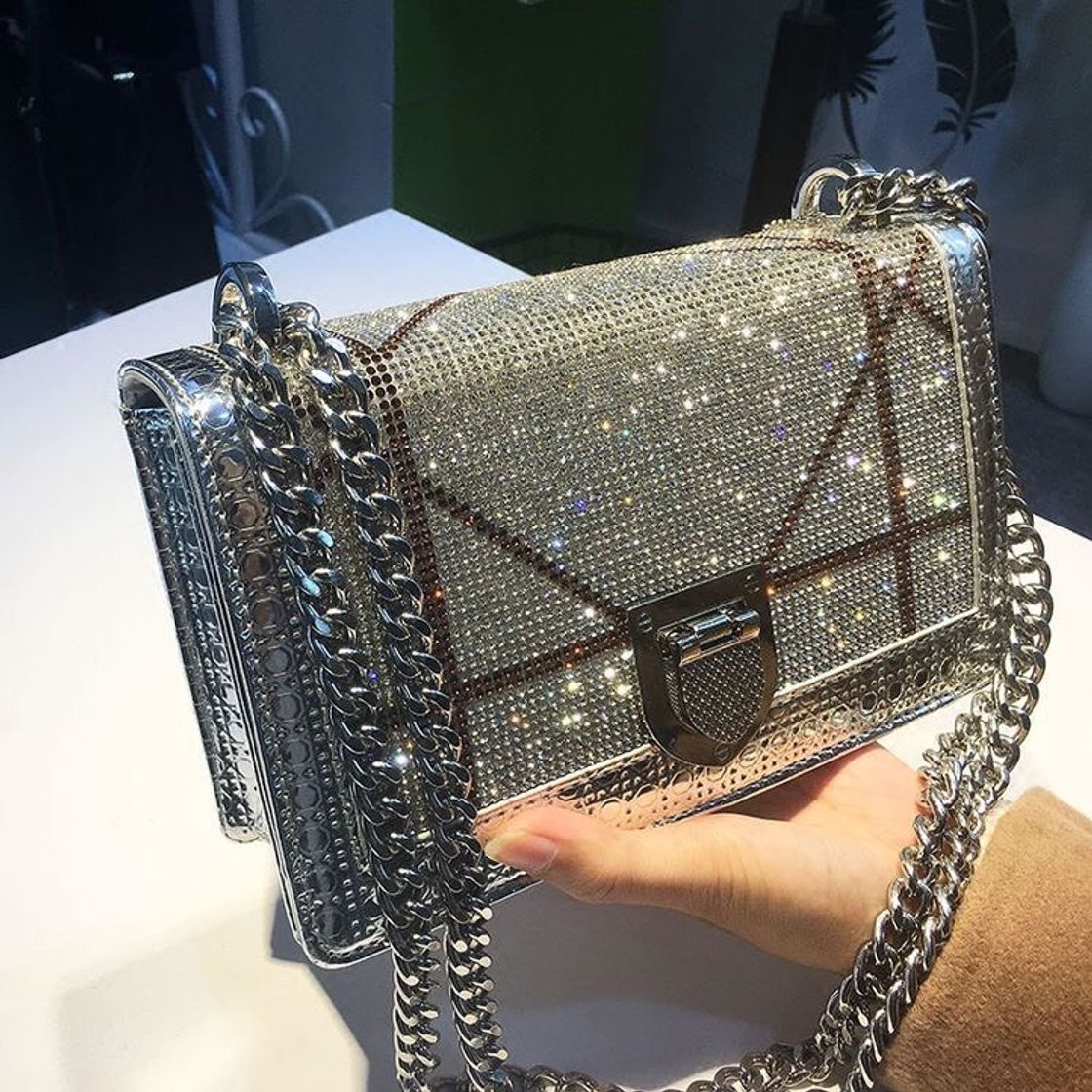 Fashion Bolsa Lingge diamante 