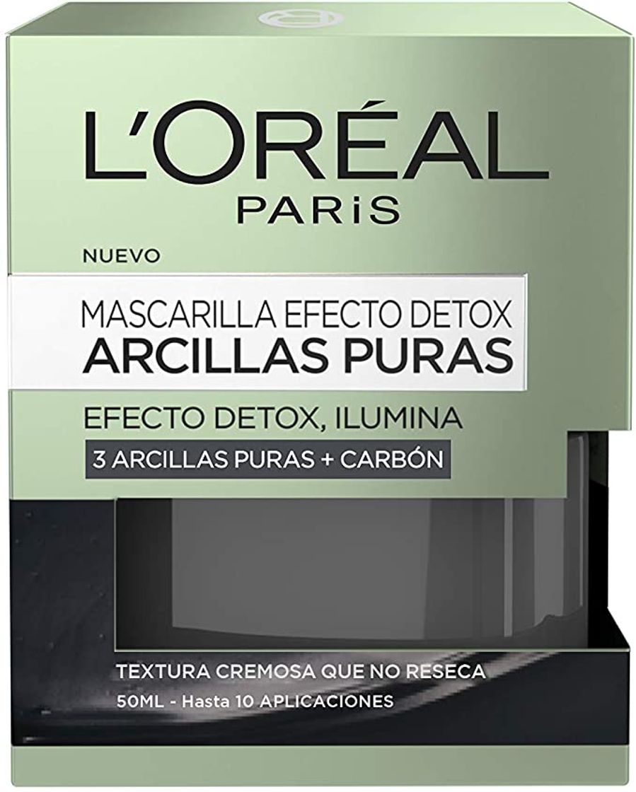 Belleza L'Oréal Paris Mascarilla Facial Arcillas Puras Limpiadora Negra