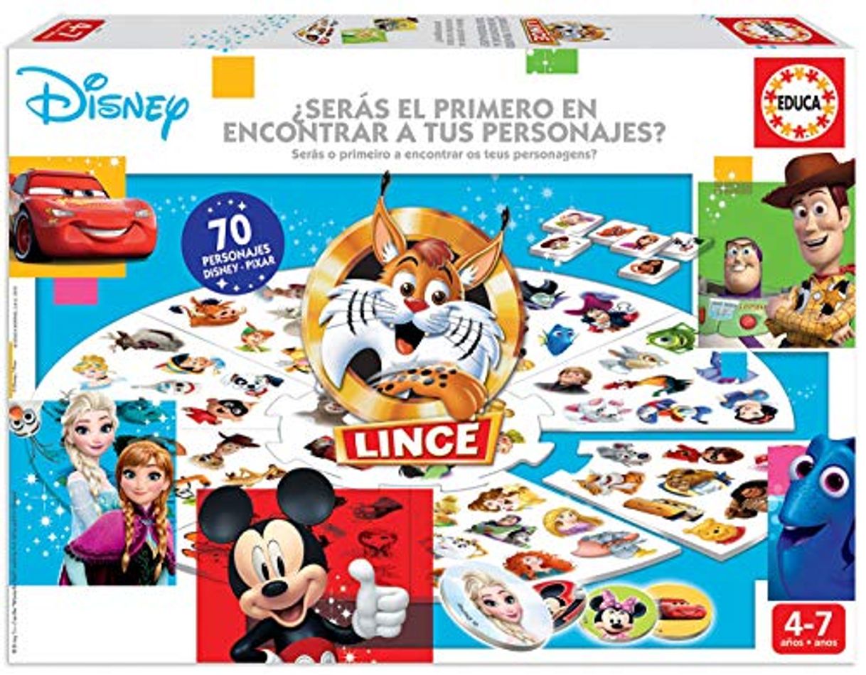 Producto Educa Borrás-El Lince Edición 70 imágenes de Personajes Disney, a Partir de