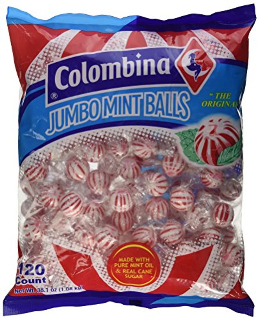 Social Jumbo Red & White Peppermint Hard Candy Balls 120 Count Bag