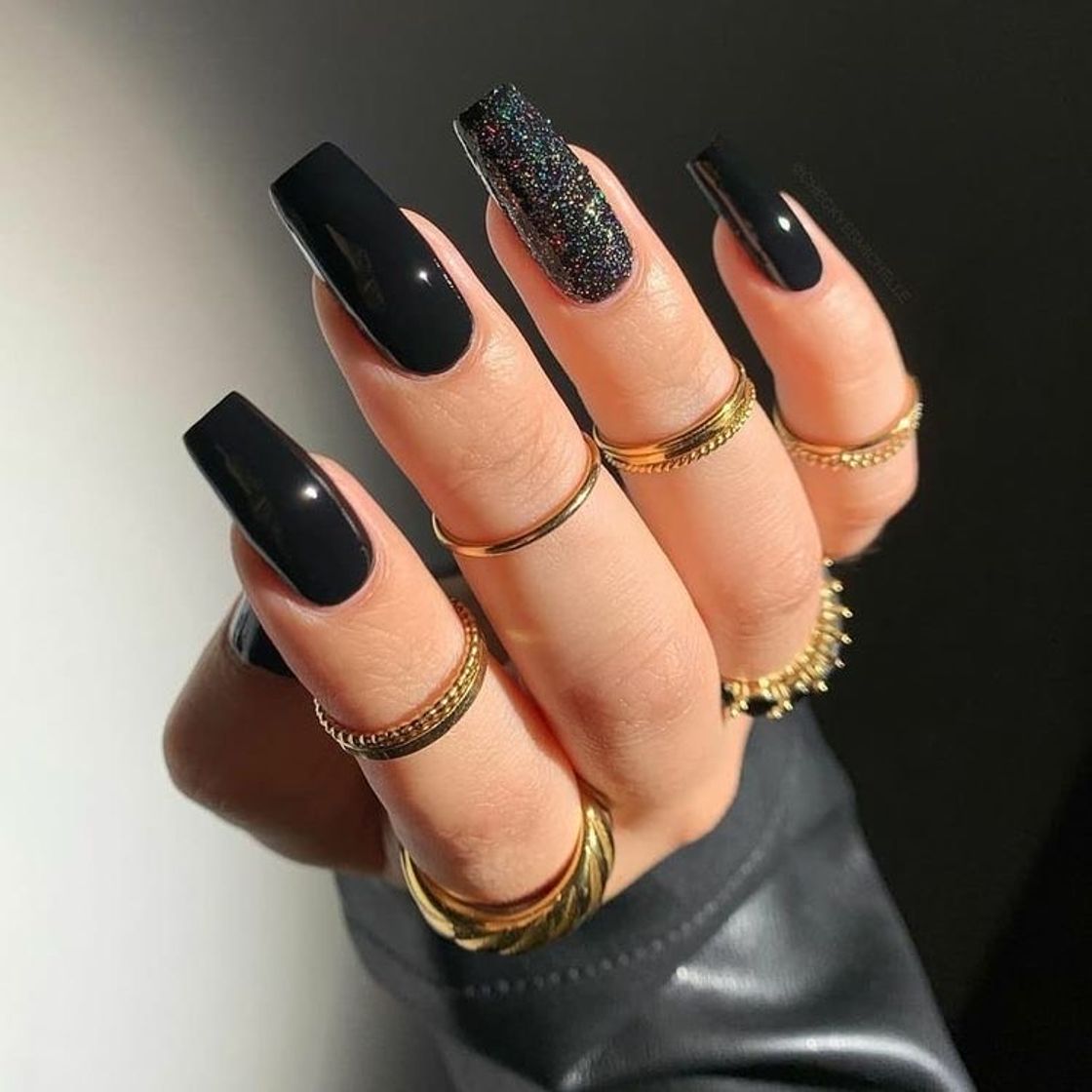 Moda Unhas pretas 🖤