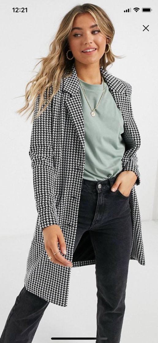 Social Tailored jacket in mono check