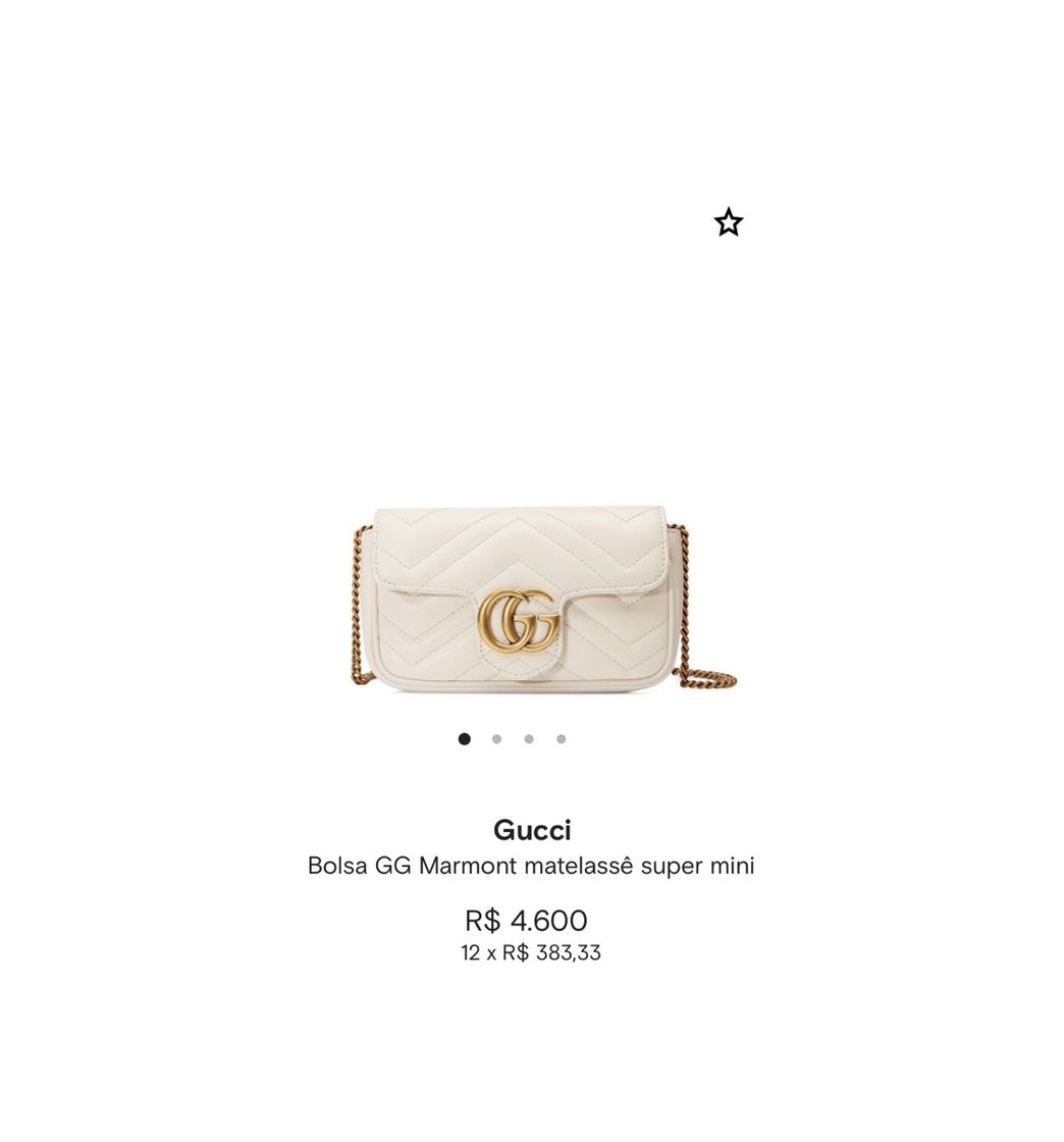 Fashion Gucci Bolsa GG Marmont Matelassê Super Mini