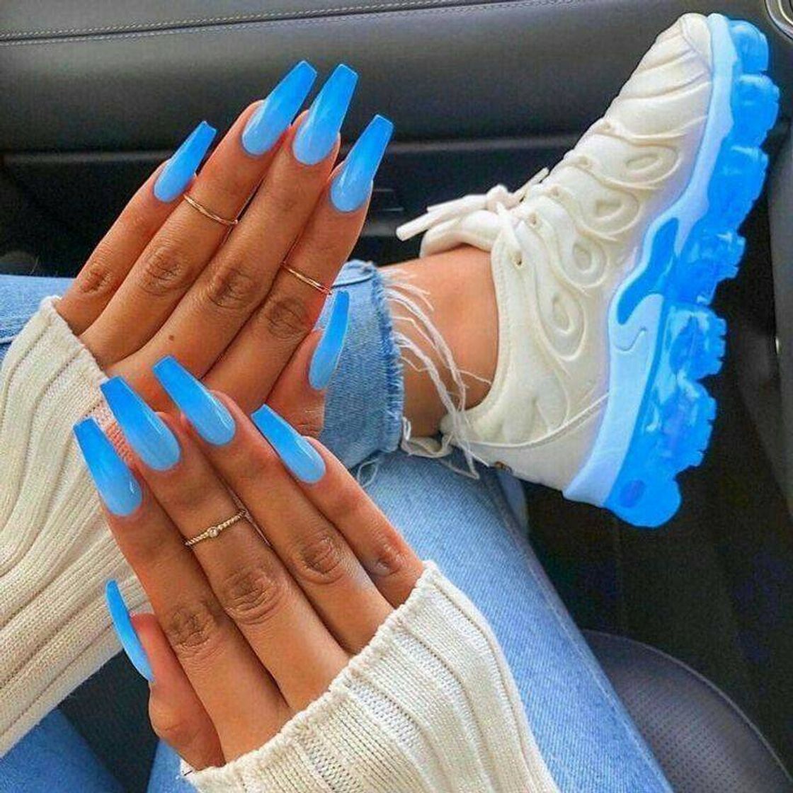 Fashion Unhas Azul