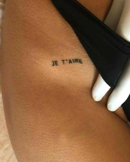 Je t' aime - i love you