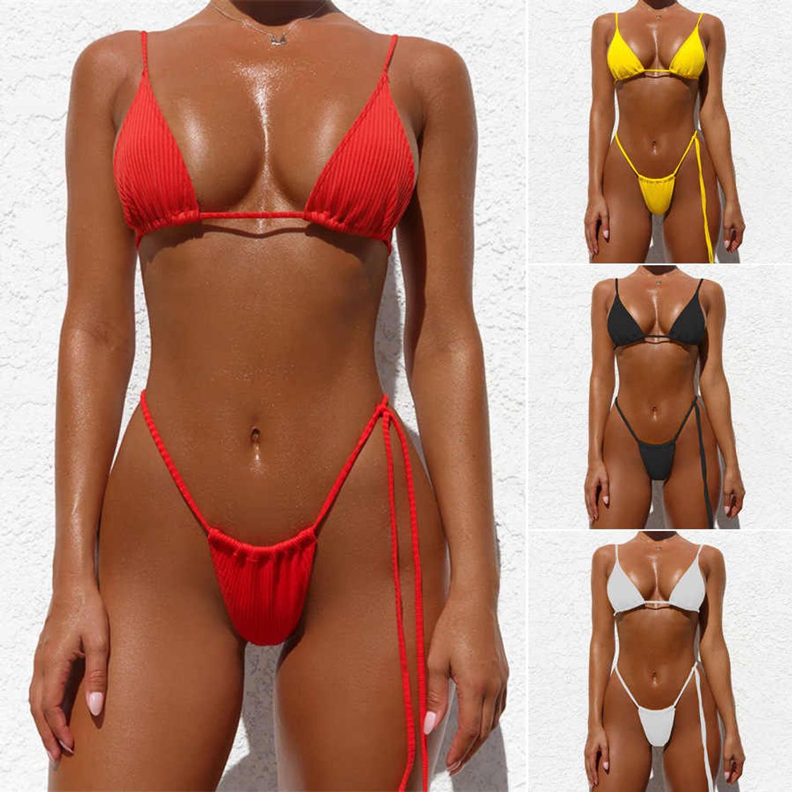 Fashion Lenceria sexyMujeres Bandeau Bandage Bikini Set Push